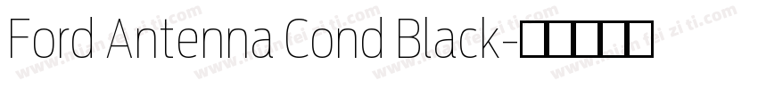 Ford Antenna Cond Black字体转换
